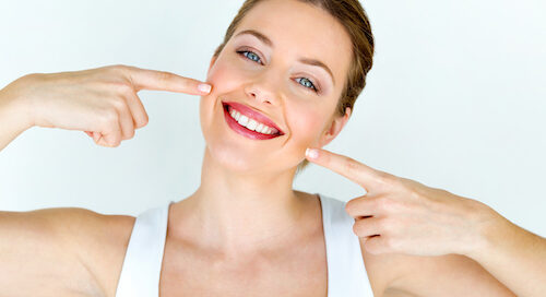 Woman White Teeth Smiling