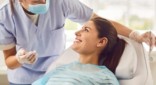 Dentist Performing Dental Examination