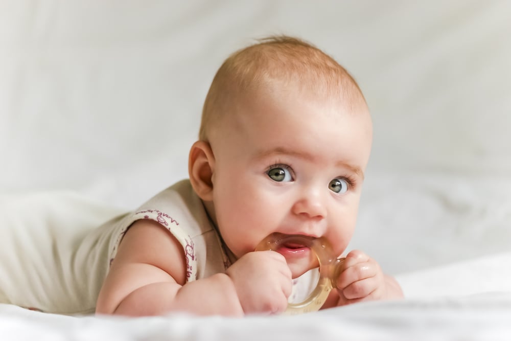 teething baby